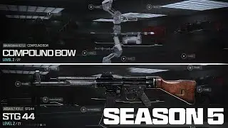 NEW Season 5 DLC Weapons EARLY GAMEPLAY! (STG 44, Compound Bow, Spear, & MORE!) - Modern Warfare 3