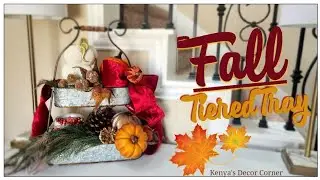 NEW! Fall Tiered Tray | Entryway Decor | Kenya's Decor Corner #fall2024 #tieredtray24