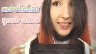 ASMR - EAR SCRITCHIN ~ Long Nail Scratching Over Silicone Ears | Whispers & Ear Tapping ~