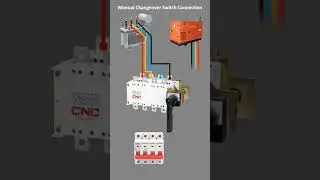 Manual Changeover Switch Connection with Generator and Grid Power Supply 