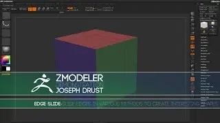 ZBrush ZModeler Edge Actions - Edge Slide