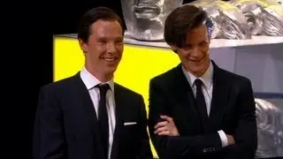 Matt Smith and Benedict Cumberbatch present Steven Moffats Special BAFTA Award - BBC One