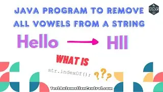 Java Program to Remove All Vowels from a String | Java Interview Questions and Answers