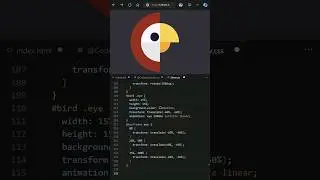 Day 051 - 🔥 Birdy css loader animation #coding #cssprojects #programming #html5 #css #frontend #css3