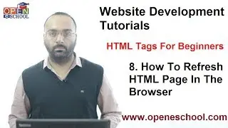 HTML Tags For Beginners (HTML Tutorials) - Tutorial 8 - How to refresh HTML page ?