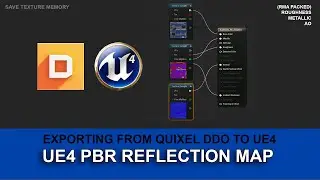 Setup Unreal engine 4 PBR Reflection Map tutorial - DDO to UE4 - RMA Packed