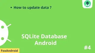 Android SQLite Database Tutorial || How to Update Data in SQLite Database || Android studio || #4