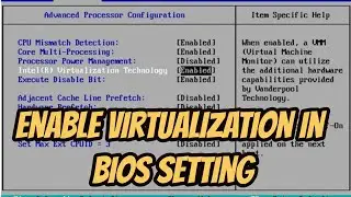 How to enable Virtualization through BIOS | Solve Black Screen Problems On Emulator | RDIam