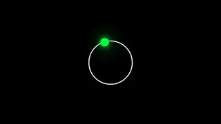 Circle with Loading Glow Dot on Border