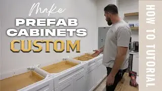 Transform Prefab Cabinets CUSTOM !!! Easy Steps D.I.Y. Tutorial