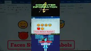 Faces Expression symbols in Ms word shortcut keys | shortcut keys #msword  #computer #shortcutkeys