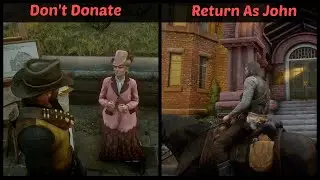 What Happens If You DONT Donate To The Quincy Memorial Hall & Return As John in Epilogue? - RDR2