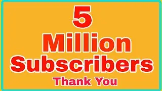 5 MILLION SUBSCRIBERS (Family) Thank you dear friends 💖🎉🎉💖