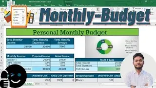 Excel me Monthly Budget Sheet kaise banaye in Hindi | How to make Monthly budget in MS Excel