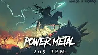 🥁Power Metal Style Drum Track - 205 BPM (FREE WAV & MIDI DOWNLOAD)