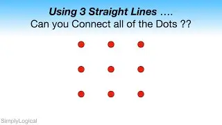 Connect 9 Dots Using 3 Straight Lines || Connecting 9 dots puzzle || Logical Puzzles