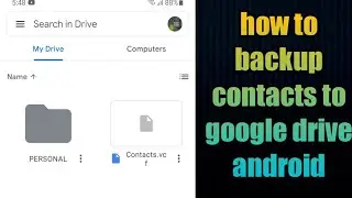 how to backup contacts to google drive android 2021