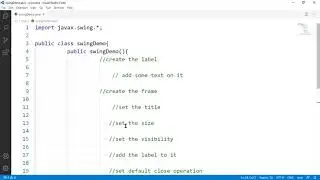 simple GUI in java
