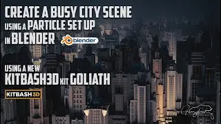 CREATE A BUSY CITY SCENE USING A PARTICLE SET UP IN BLENDER!