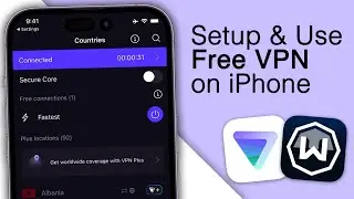 How To Setup & Use FREE VPN on iPhone! [2024]