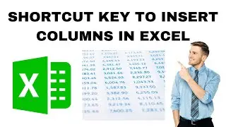 Shortcut Key to Insert Columns in Excel!! 2 STEPS