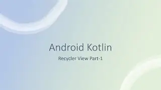 RecyclerView in Kotlin hindi