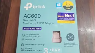 TP Link Nano Ac600 USB WiFi Adapter 🔥 2.4G/5G Dual Band Product Unboxing