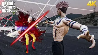 GTA 5 - Saitama VS Sukuna | Epic Death Battle!