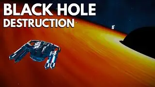 Space Engineers - BLACK HOLE Destruction!