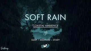 Soft Rain With Distant Waves | NO ADS | Soothing Rain Sounds For Sleeping