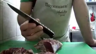 Нож в работе,Benchmade Hunter-2