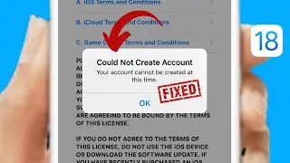 Solved✅: Could not create account your account cannot be created at this time Apple ID problem 2024