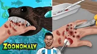 ASMR Treat hand injuries caused by Giant Fish Zoonomaly