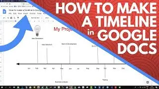 How to Make a Timeline in Google Docs