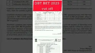 DBT BET 2023 RESULT RELEASED!!