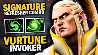 EPIC GAME!! Vurtune Invoker Signature Refresher Combo 23 Kills PERFECT GAME | Dota 2 Invoker