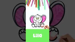يلّا نرسم فيل! 🐘 #shorts