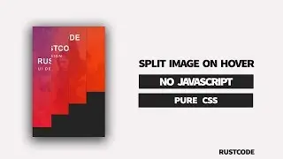 Split Image On Hover | HTML & CSS