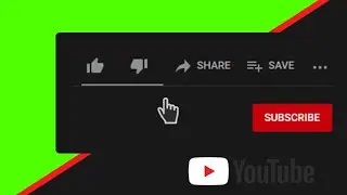 Animated YouTube subscribe button and bell notification button  Green Screen | No COPYRIGHT