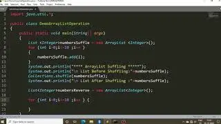 Java ArrayList Reversing, Shuffling and Extraction Portion of List