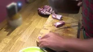 ЦайДао малый секач S 219-3 от ШиБаЦзы. Рубка костей и рез по мясу
