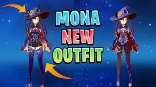 MONA NEW OUTFIT SHOWCASE PATCH 2.5 - Genshin Impact