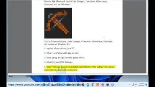 Fix Minecraft Error Code Creeper/Crossbow/Glowstone/Drowned on Windows 11/10