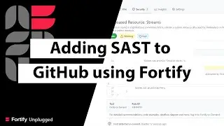 Adding SAST into GitHub workflows using Fortify