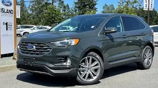 2022 Ford Edge Titanium + Power Liftgate, NAV, Class II Trailer Tow Pkg Review | Island Ford