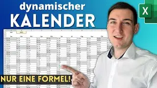 Excel Kalender 2025 - Nur eine Formel😲📅 [ewiger Jahreskalender mit Wochenende]