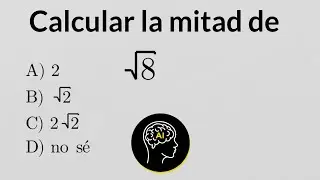 calcular la mitad de la raíz de ocho | #Shorts