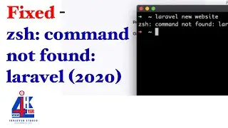 Fixed - zsh: command not found: laravel (2020)