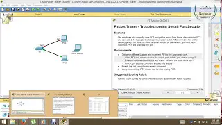 2.2.4.10 Packet Tracer - Troubleshooting Switch Port Security