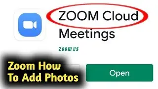 Zoom || How to Add Photos in Zoom Cloud